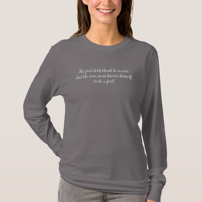 Shakespeare-citat (som du vill) -  t shirt (Framsida)
