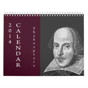 Shakespeare citationstecken. 2014 kalender