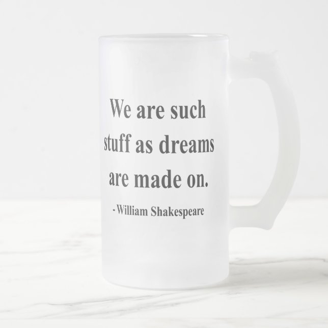 Shakespeare citationstecken 2a frostat ölglas (Höger)