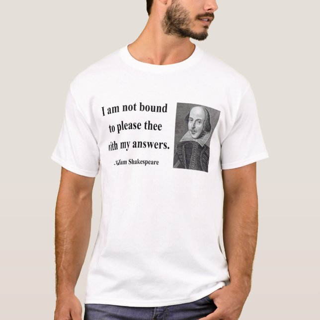 Shakespeare citationstecken 9b tee shirt (Framsida)