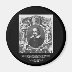 Shakespeare citationstecken~ alla värld är en magnet