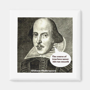 Shakespeare-citationstecken jaga av äkta kärlek magnet