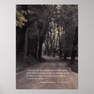Shakespeare citationstecken: Krökning i Poster
