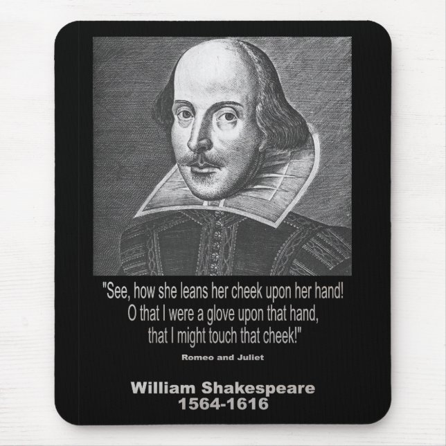 Shakespeare citationstecken~ Romeo och Juliet Musmatta (Framsidan)