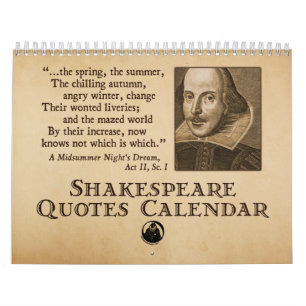Shakespeare citerar den årliga kalendern kalender