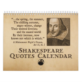 Shakespeare citerar den årliga kalendern kalender