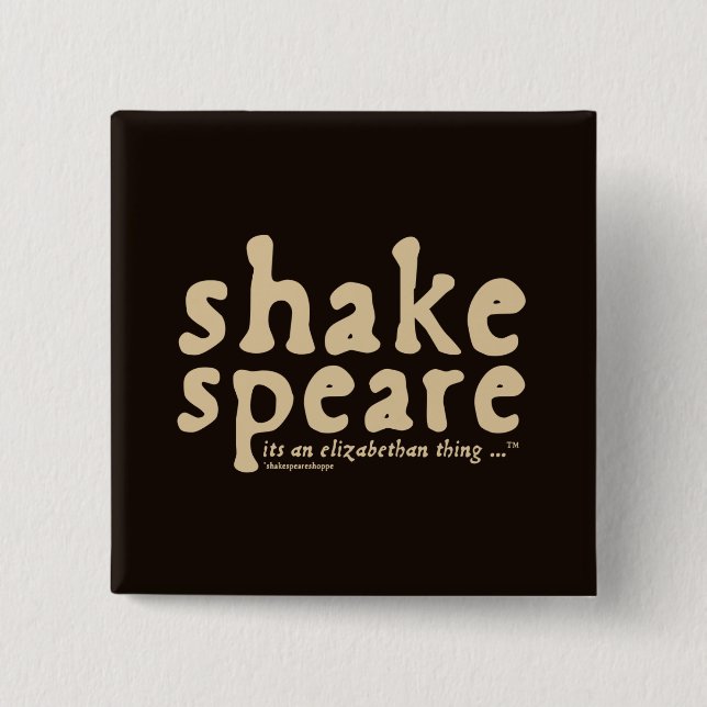 Shakespeare - det är en Elizabethan sak Knapp (Framsida)