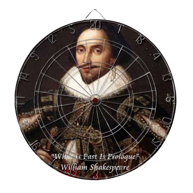 Shakespeare Det Förflutna Är Prolog Citat Piltavla (Framsidan)