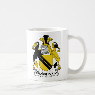 Shakespeare familjvapensköld kaffemugg