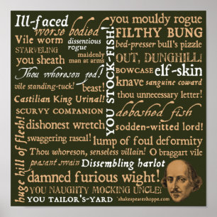 Shakespeare förolämpar samlingen poster