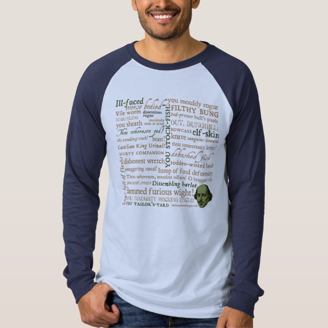 Shakespeare förolämpar samlingen t-shirt (Framsida)