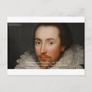 Shakespeare "Friends" Visdoms Citat Gåvor & T-shir Vykort
