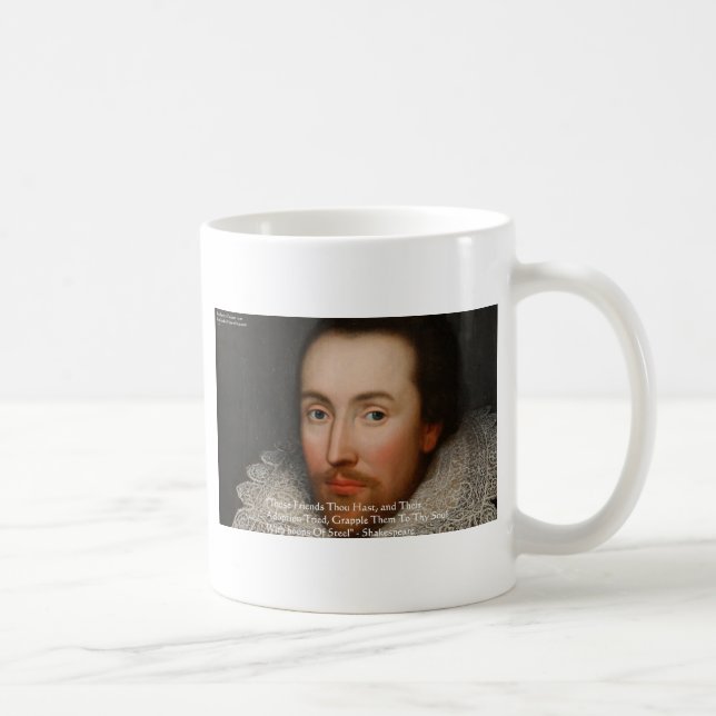 Shakespeare "Friends" Visdoms Citatpresenter & T-s Kaffemugg (Höger)