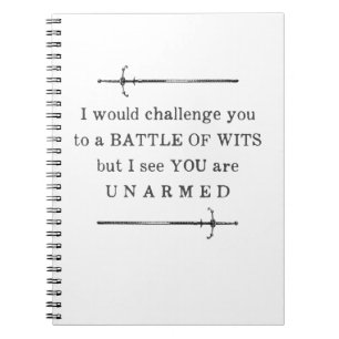 Shakespeare Funny citattecken Anteckningsbok