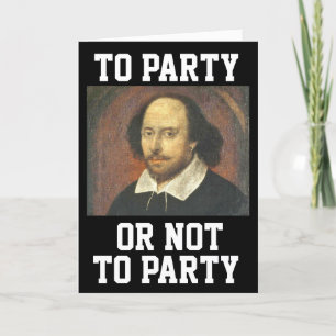 SHAKESPEARE FUNNY FÖDELSEDAGSKORT CARD TACK KORT