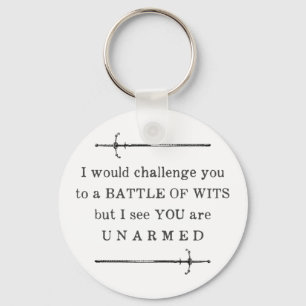Shakespeare Funny offert Insult Nyckelring