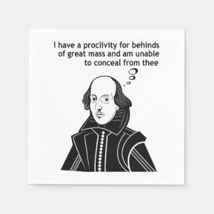 Shakespeare Funny Quote Pappersservett