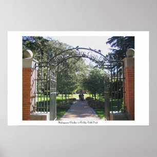 Shakespeare Garden i Golden Grind Park Poster