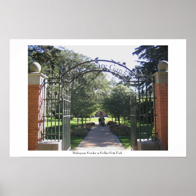 Shakespeare Garden i Golden Grind Park Poster (Framsidan)