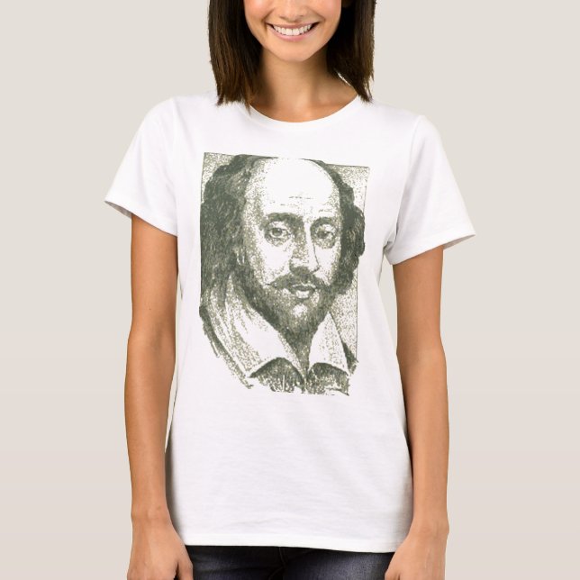 Shakespeare gjorde det med ord tee shirt (Framsida)