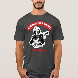 Shakespeare Guitar Rock Quote retro T Shirt