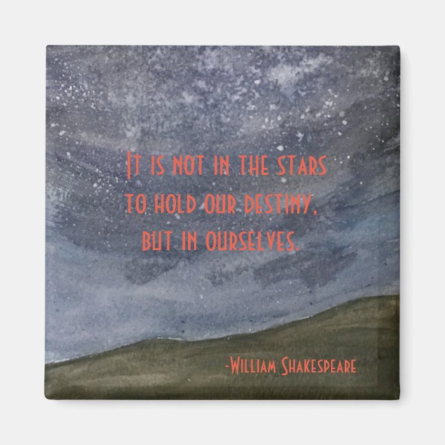 Shakespeare Hamlet Quote Magnet (Framsidan)