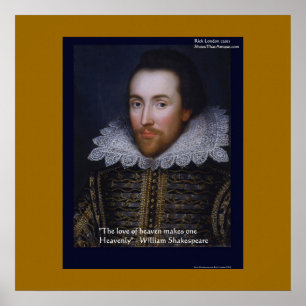 Shakespeare "Heavenly Love" Affischtryck Poster