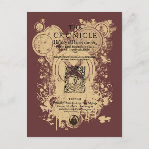 Shakespeare Henry V Quarto Front Biet Vykort
