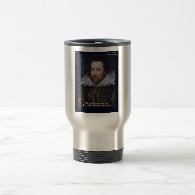 Shakespeare "Himmlisk Kärlek" Citat Gåvor & Kort Resemugg (Center)