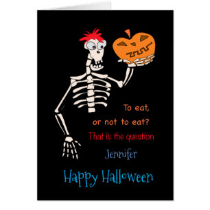 Shakespeare i Halloween Hälsningskort