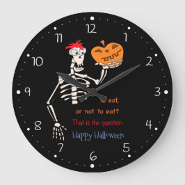 Shakespeare i Halloween Large Clock Stor Klocka