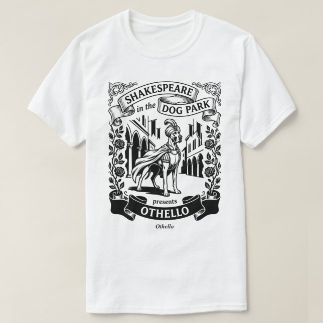 Shakespeare in the Dog Park - Othello - Great Dane T Shirt (Design framsida)