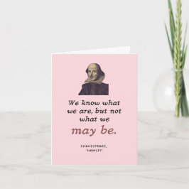 Shakespeare Inspiration Rosa Bookish Studenten Kort