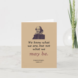 Shakespeare inspiration Vintage Bookish Studenten Kort