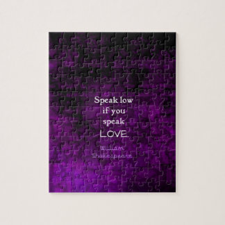 Shakespeare Inspirational Romantic KÄRLEK-citat Pussel