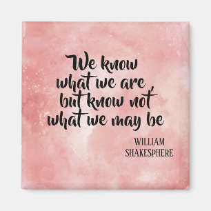 Shakespeare inspirera livcitationstecken magnet