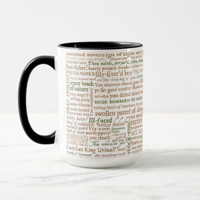 Shakespeare Insults Collection Mugg (Vänster)