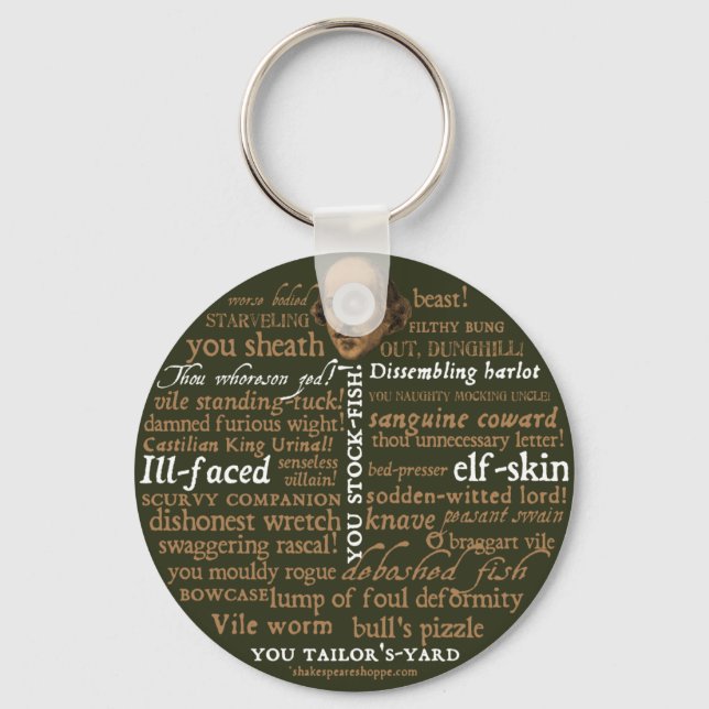 Shakespeare Insults Collection Nyckelring (Framsida)