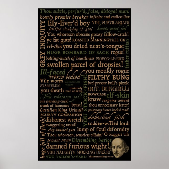 Shakespeare Insults Collection Poster (Framsidan)