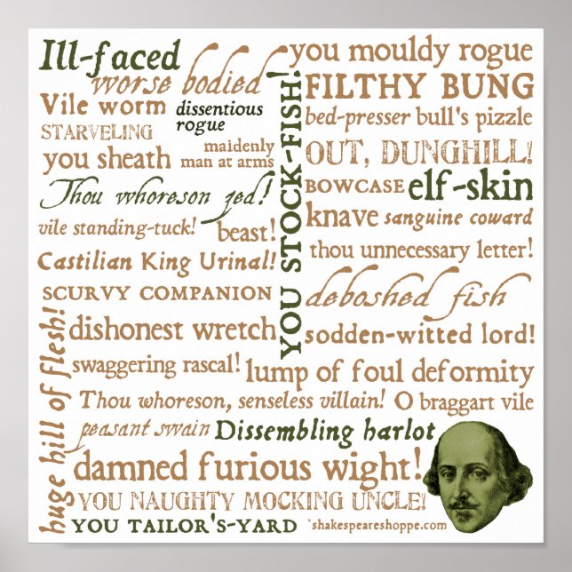 Shakespeare Insults Collection Poster (Framsidan)