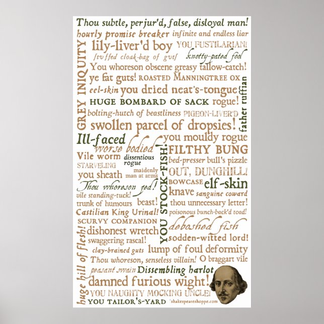 Shakespeare Insults Collection Poster (Framsidan)