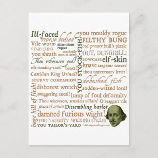 Shakespeare Insults Collection Vykort