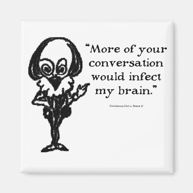 Shakespeare Insults Coriolinus Magnet (Framsidan)