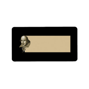 Shakespeare karikatyr adressetikett