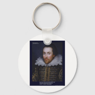 Shakespeare Kärlek/Blind-citat på gåvkort Mugg Nyckelring