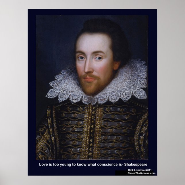 Shakespeare Kärlek För Ung Kärlek Citat Affischer (Framsidan)