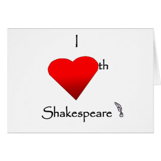 Shakespeare kärlek hälsningskort