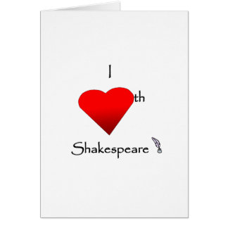 Shakespeare kärlek hälsningskort