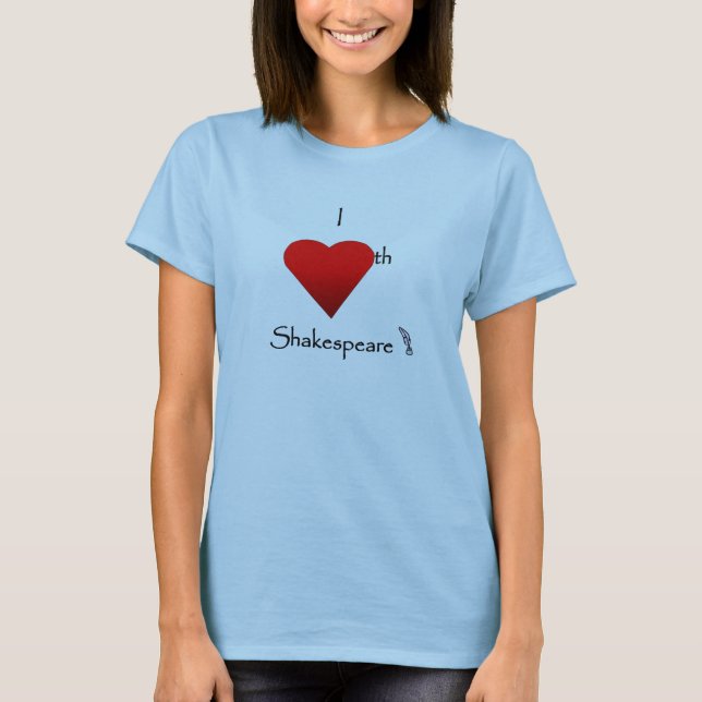 Shakespeare kärlek t-shirt (Framsida)