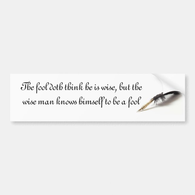 Shakespeare | klok dumbom bildekal (Framsidan)